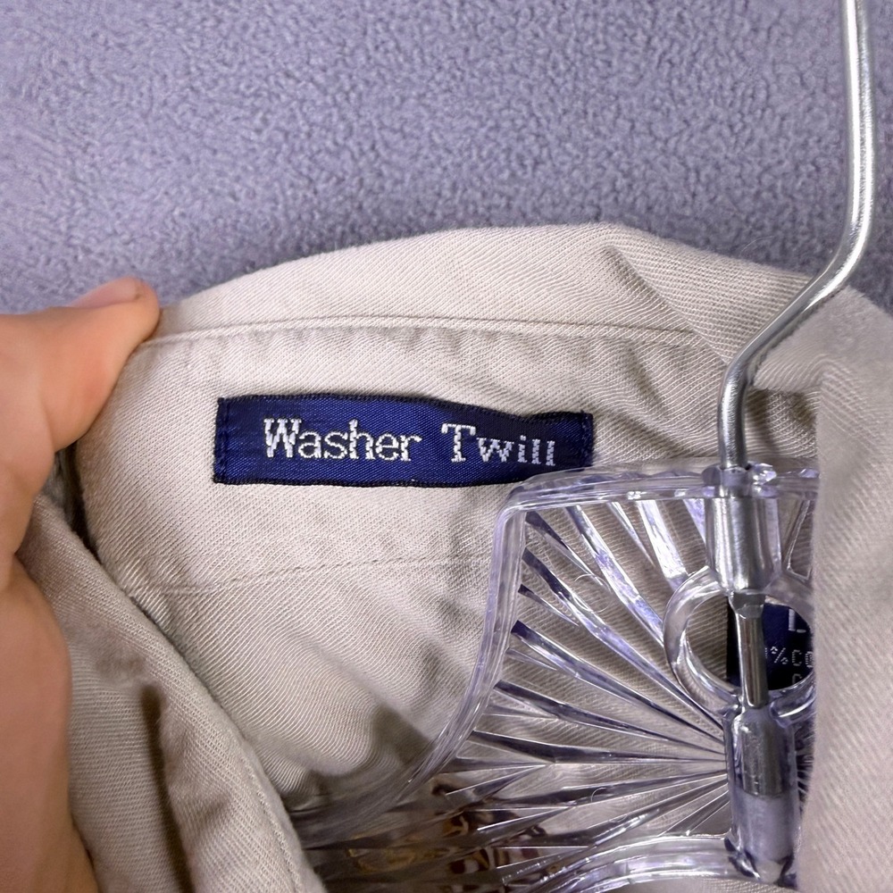 Lot of 2 VTG Gant Washer Twill Button Down Shirts Mens L Work - Picture 4 of 11